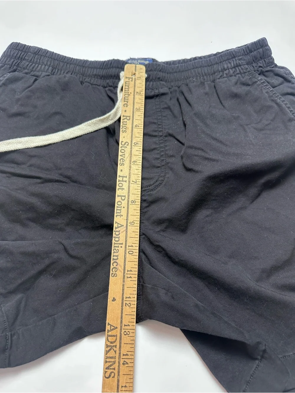 J.Crew Factory Cotton Stretch Pull On Shorts Navy Elastic Waist Drawstring M